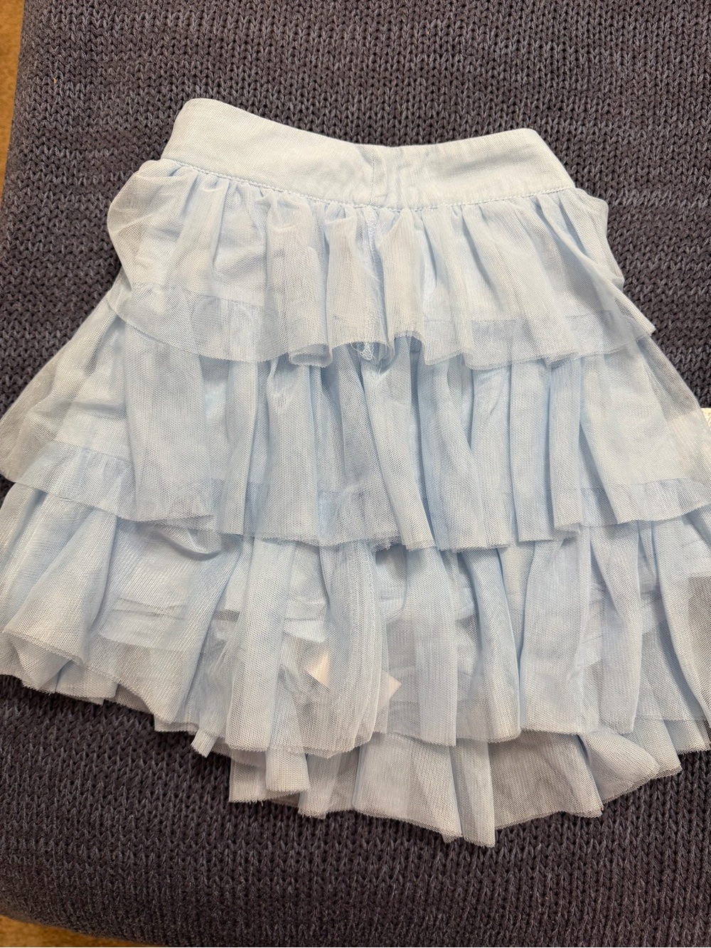 Light Blue Tiered Ruffle Skirt - (never worn)